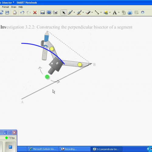 Constructing a Perpendicular Bisector