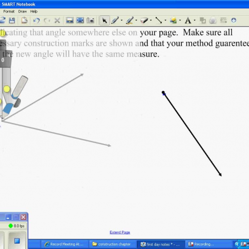 Duplicating an angle