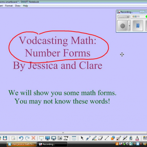 Math Forms Vodcast