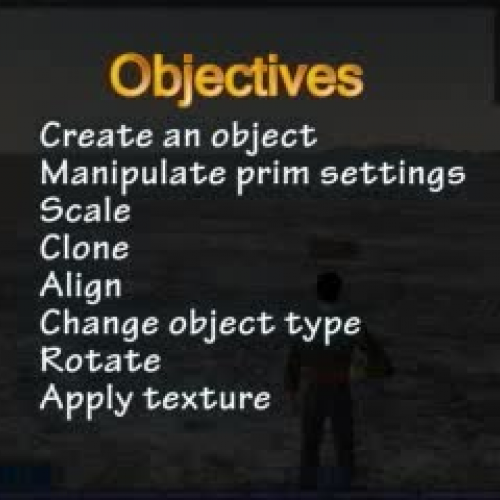 Second Life - Creating an Object