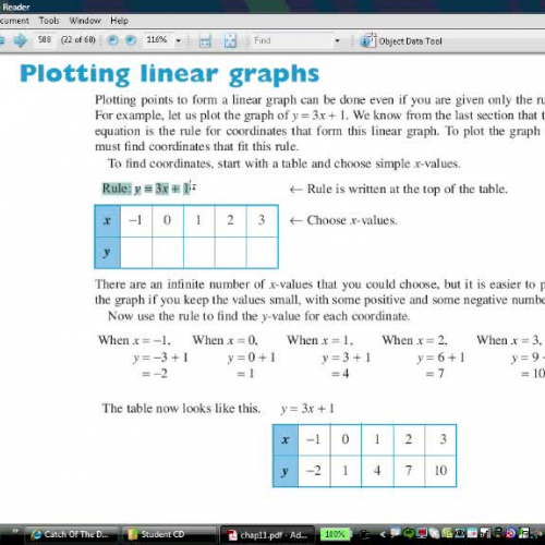 Plotting linear graphs