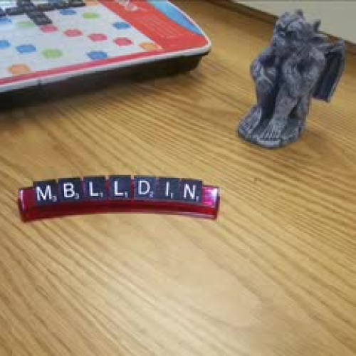 Gargoyles Playing Scrabble