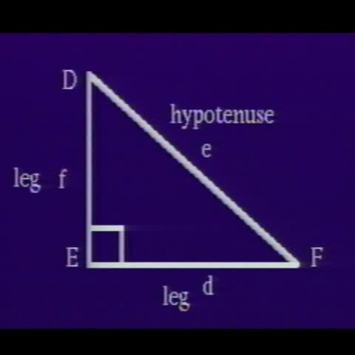 Right Triangles and the Pythagorean Theorem