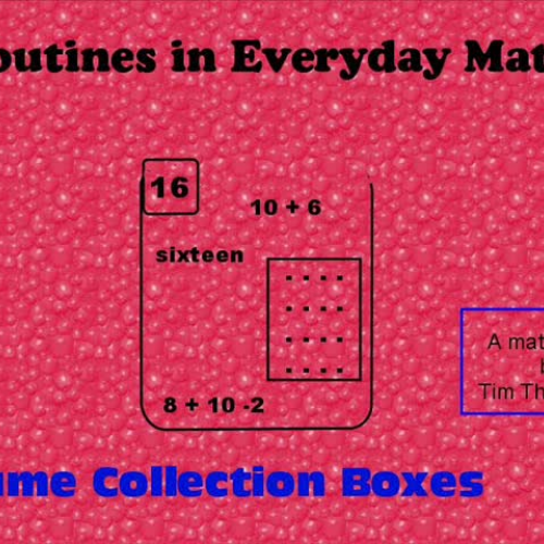 Routines in Everyday Math--  Name Collection 