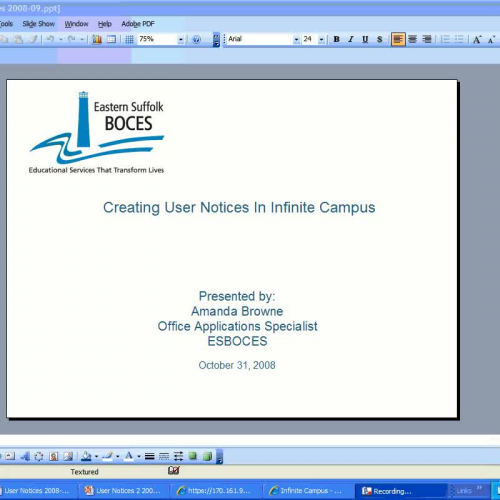 User Communication In Infinite Campus