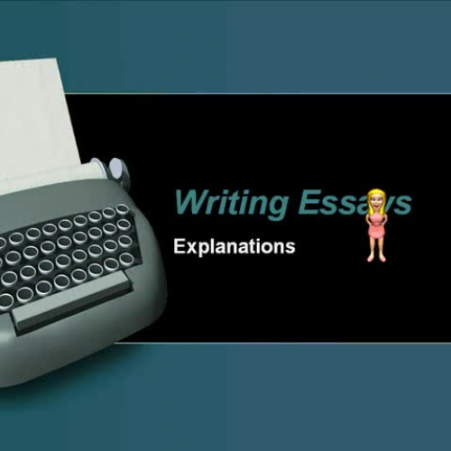 Essay Writing - explanations