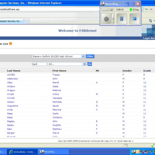 eSchool Add Drop Function