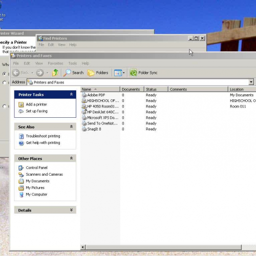 Adding a printer