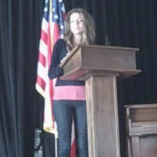 Jessicas Kandiatur zur Oberstufenpraesidentsc