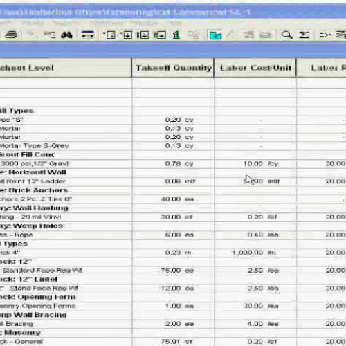 Timberline Estimating Tutorial te-assembly01c