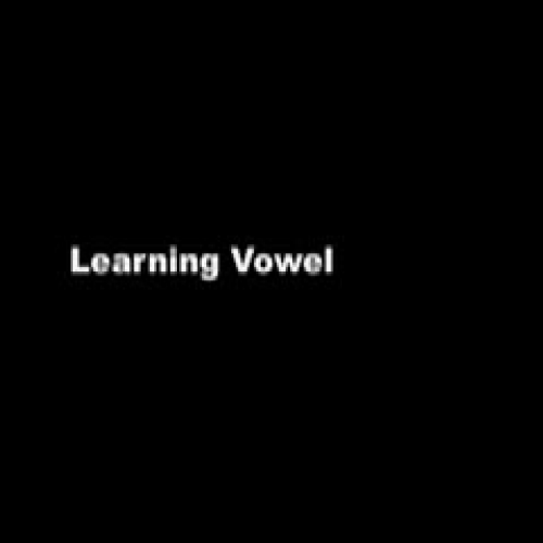 Learning Vowel Sounds