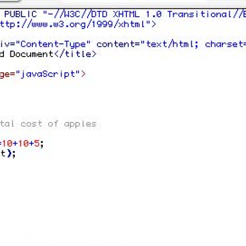 Javascript Lecture 1