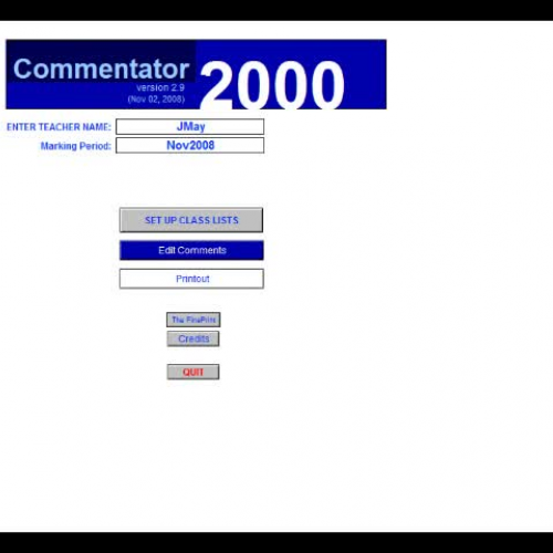 The Commentator Overview