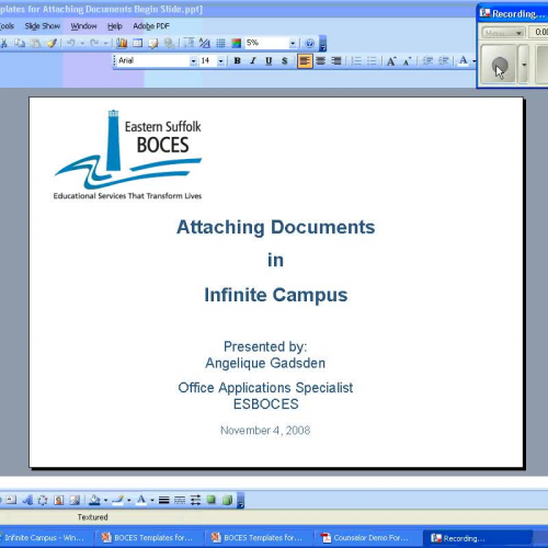 Attaching Documents in Infinite Campus