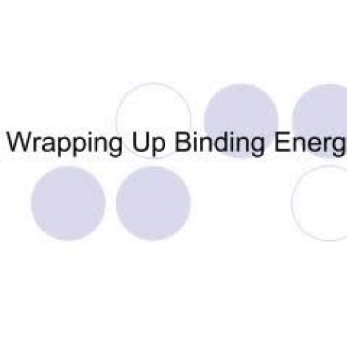 Wrapping Up Binding Energy