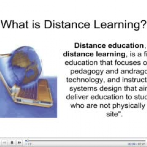 What is distance learning