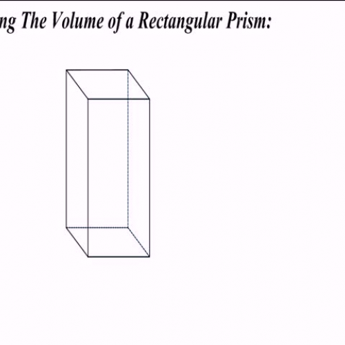 Finding the Volume of a Rectangular Prism
