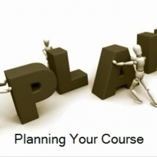 Planning your online course