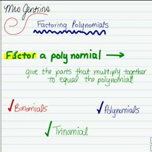 Factoring Trinomials