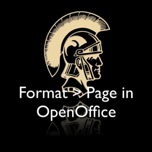 Format  Page in Open Office