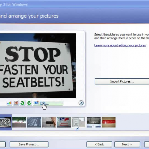Photo Story 3 - Editing Pictures