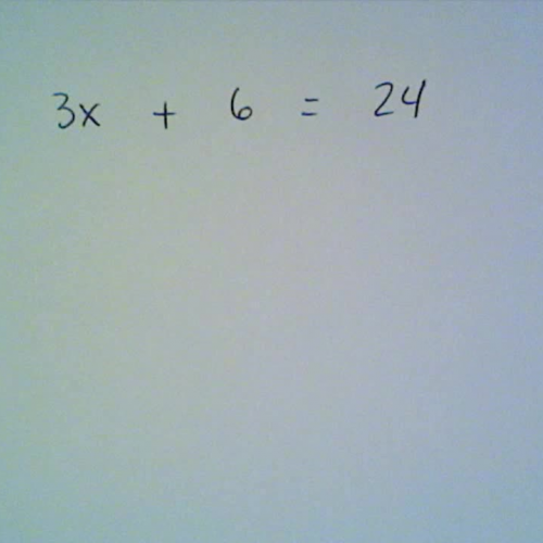 Basic Two-Step Equation Problem