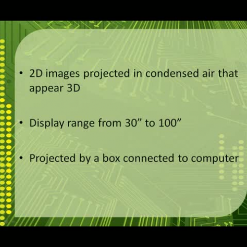 Heliodisplay Technology in Classrooms
