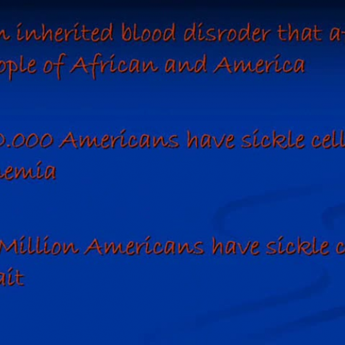 Sickle Cell Anemia