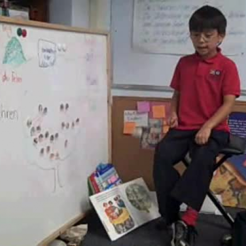 Manuel praesentiert seinen Familienbaum