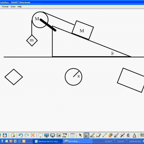 Newtons second law for rotation