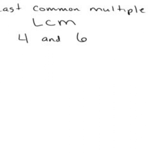 Finding the least common multiple