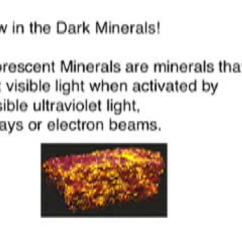 Glowing Minerals