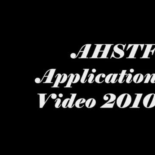 Hilliard Davidson 2010 AHSTF Application Vide