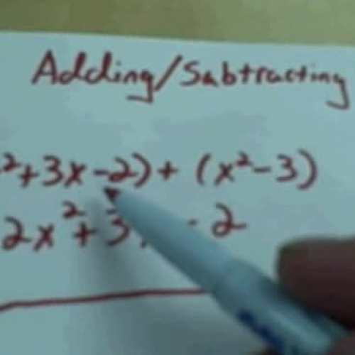 Adding and Subtracting Polynomials