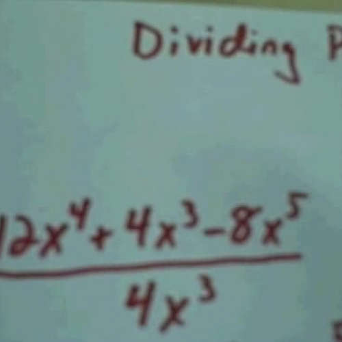 Dividing Polynomials