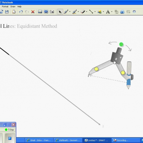 Constructing Parallel Lines Equidistant Metho