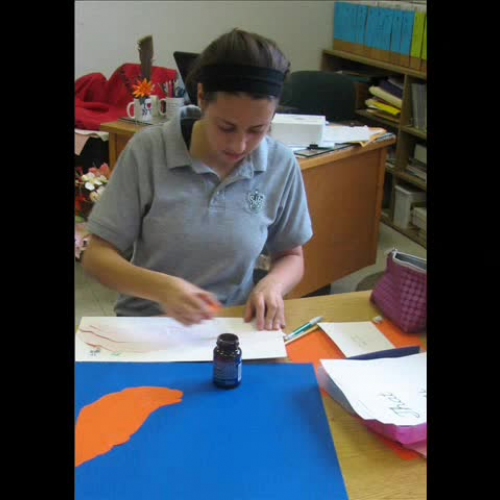 Visual Art Students Working