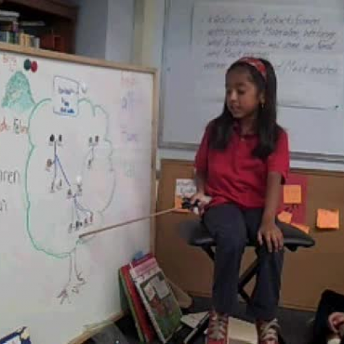 Vivianna praesentiert ihren Familienbaum