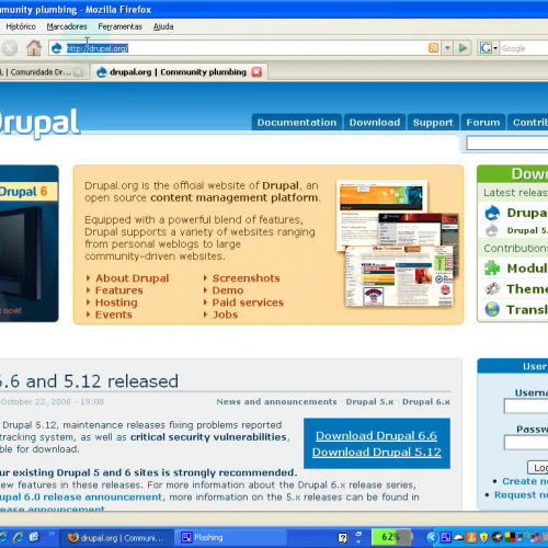 Instalar o Drupal 6.6