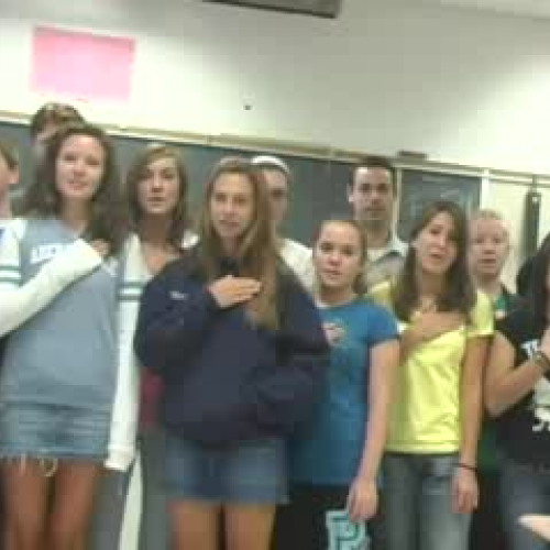 Pledge of Allegiance - Mr. Melbourne - 1st Bl