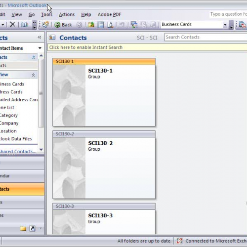 Outlook Distribution Lists