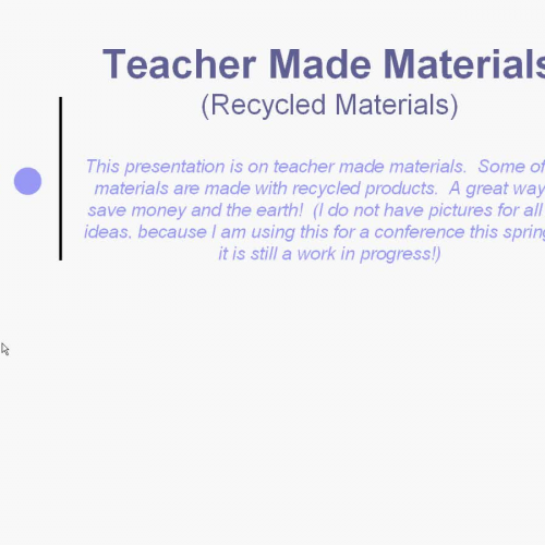 Teacher Made Materials 
