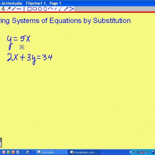 Solving Systems by Substitution