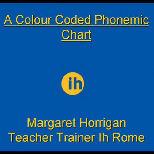 A Colour Coded Phonemic Chart