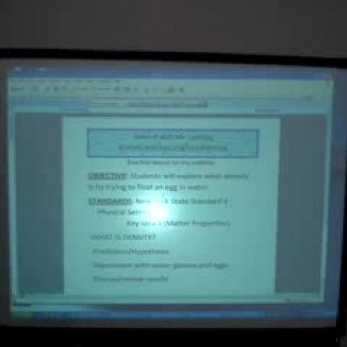 Egg on Water NYS Science Standard 4 Density