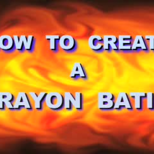 How to Create a Crayon Batik