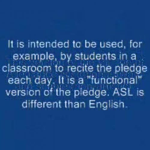 The Pledge of Allegiance