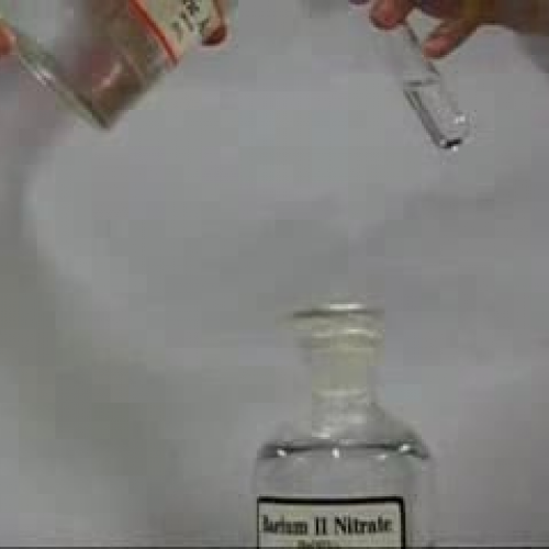 Testing of sulphate anion