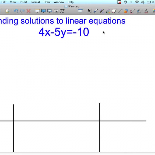 Finding solution to linear equations