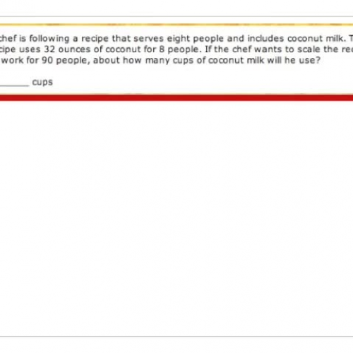 Solving a Proportional Reasoning Problem with